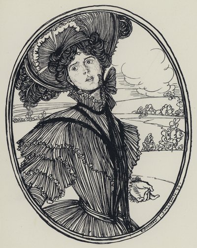 Tennyson, ilustracja do snu o pięknych kobietach i innych wierszy autorstwa Edmund Joseph after Sullivan
