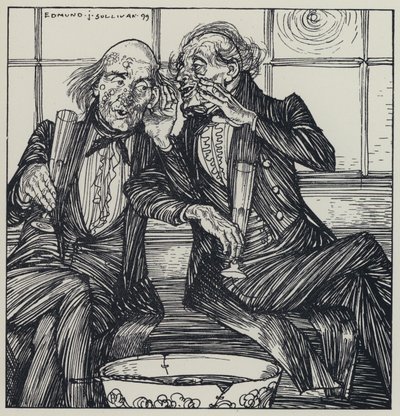 Tennyson, ilustracja do snu o pięknych kobietach i innych wierszy autorstwa Edmund Joseph after Sullivan