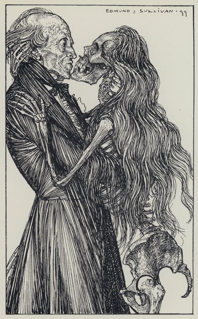 Tennyson, ilustracja do snu o pięknych kobietach i innych wierszy autorstwa Edmund Joseph after Sullivan