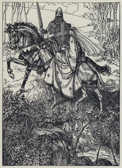 Tennyson, ilustracja do snu o pięknych kobietach i innych wierszy autorstwa Edmund Joseph after Sullivan