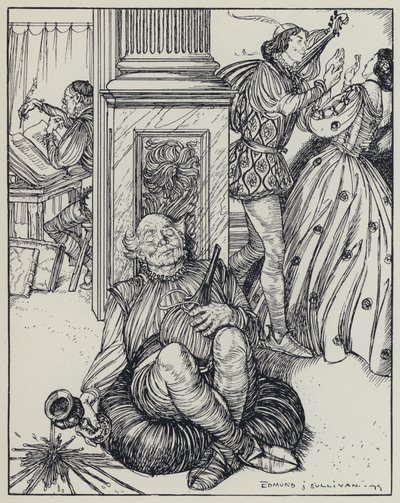 Tennyson, ilustracja do snu o pięknych kobietach i innych wierszy autorstwa Edmund Joseph after Sullivan