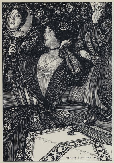 Tennyson, ilustracja do snu o pięknych kobietach i innych wierszy autorstwa Edmund Joseph after Sullivan