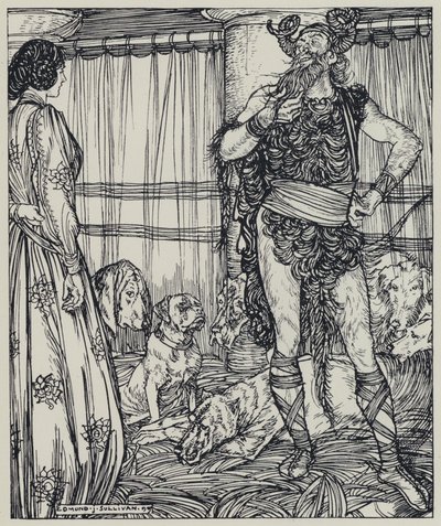 Tennyson, ilustracja do snu o pięknych kobietach i innych wierszy autorstwa Edmund Joseph after Sullivan