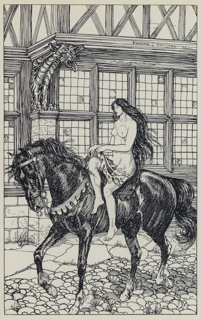 Tennyson, ilustracja do snu o pięknych kobietach i innych wierszy autorstwa Edmund Joseph after Sullivan