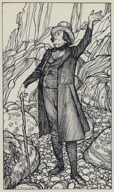Tennyson, ilustracja do snu o pięknych kobietach i innych wierszy autorstwa Edmund Joseph after Sullivan