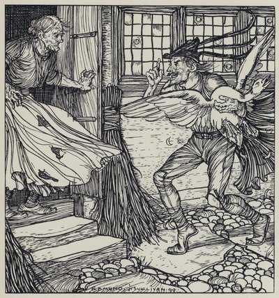Tennyson, ilustracja do snu o pięknych kobietach i innych wierszy autorstwa Edmund Joseph after Sullivan