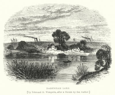 Jezioro Dagenham (grawerowanie) autorstwa Edmund Morison (after) Wimperis