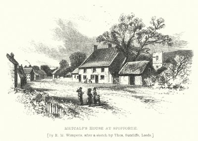 Dom Metcalfa w Spofforth (grawerowanie) autorstwa Edmund Morison (after) Wimperis