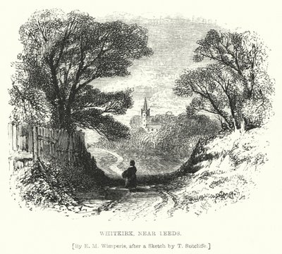 Whitkirk, niedaleko Leeds (grawerowanie) autorstwa Edmund Morison (after) Wimperis