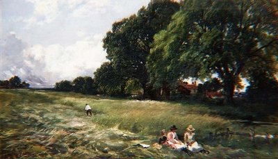 Hayfield w Danbury, Essex autorstwa Edmund Morison Wimperis