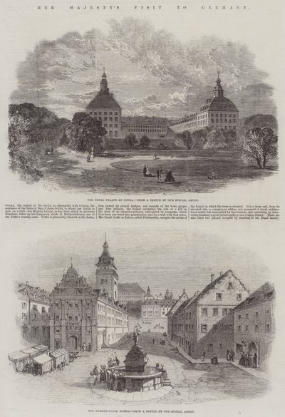 Wizyta Jej Królewskiej Mości w Niemczech autorstwa Edmund Morison Wimperis