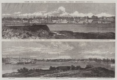 Widok na Victorię, wyspę Vancouver, z Hospital Point autorstwa Edmund Morison Wimperis