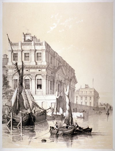 Royal Naval Hospital, Greenwich, Londyn, 1838. autorstwa Edmund Patten