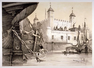 Tower of London, ok. 1840 autorstwa Edmund Patten