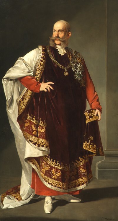 Cesarz Franciszek Józef I w insygniach Orderu Złotego Runa autorstwa Edmund Pölz