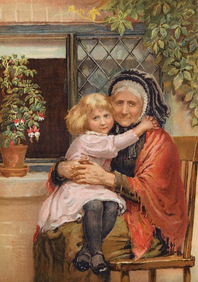 "Kochana Stara Babciu!" (grawerunek) autorstwa Edmund Richard White