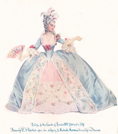 Dama dworu Ludwika XV, XIX w. autorstwa Edmund Thomas Parris