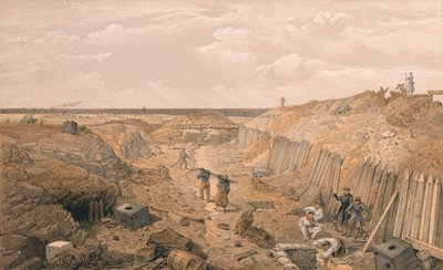 Rów Bastion Du Mat, 1856 autorstwa Edmund Walker