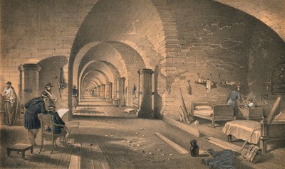 Wnętrze Fortu Mikołaj, 1856 autorstwa Edmund Walker
