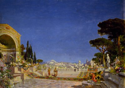 Scenografia do filmu „Nerone” (czarny) autorstwa Edoardo Marchioro