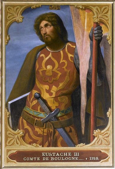 Eustachy III, hrabia Boulogne, 1844. autorstwa Édouard Alexandre Odier