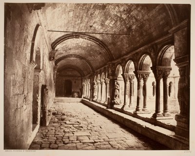 Arles. Cloitre St. Trophime (galeria północna) autorstwa Édouard Baldus