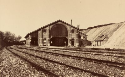 Stacja Longueau, 1855. autorstwa Édouard Baldus