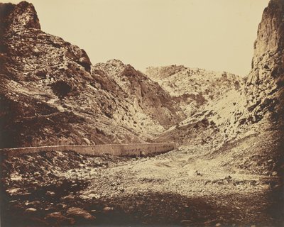 Wąwozy Ollioules. autorstwa Édouard Baldus