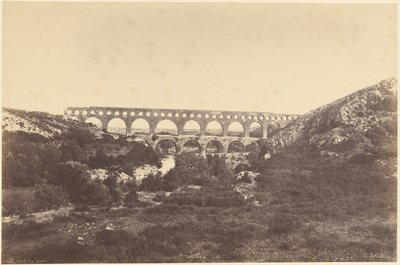 Pont du Gard autorstwa Édouard Baldus