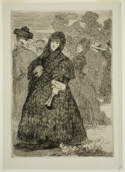 W Prado autorstwa Edouard and Bracquemond Felix Joseph Auguste Manet