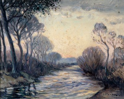 Rzeka Cagnes autorstwa Edouard Chappel