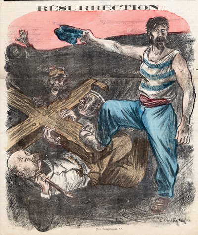 Okładka „Socjalistycznego Chambarda”, nr 71, Satyryka w Kolorach autorstwa Edouard Couturier