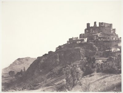 Chateau de Murol w Owernii autorstwa Edouard Denis Baldus