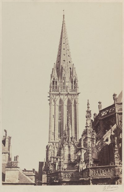 Kościół Saint-Pierre, Caen autorstwa Edouard Denis Baldus