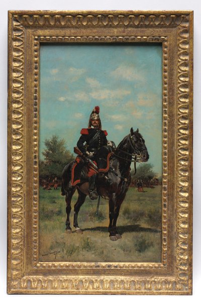 Oficer smoków konnych, 1876. autorstwa Jean Baptiste Edouard Detaille