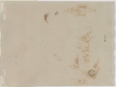 Szkic mężczyzny z podniesioną ręką i szkic hełmu, 1878. autorstwa Jean Baptiste Edouard Detaille