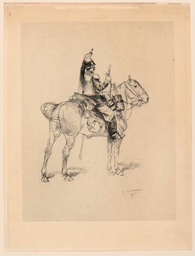Łowca na koniu autorstwa Edouard Detaille