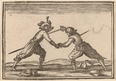 Pojedynek na miecze autorstwa Edouard Eckman after Jacques Callot