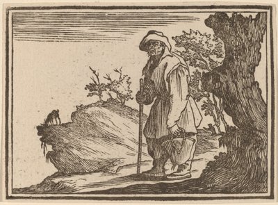 Chłop z workiem autorstwa Edouard Eckman after Jacques Callot