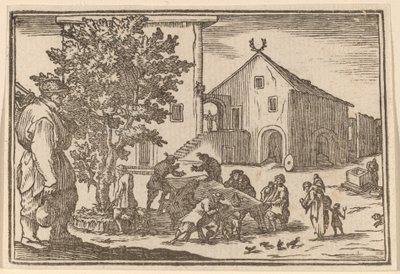 Tawerna autorstwa Edouard Eckman after Jacques Callot