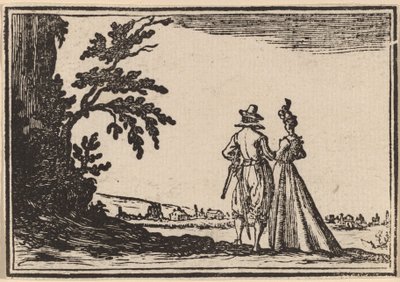 Promenada autorstwa Edouard Eckman after Jacques Callot