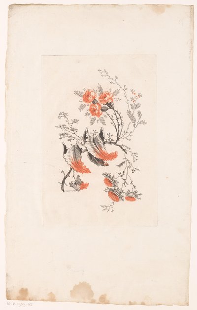 Różne fantazjebloemen Idealne kwiaty (tytuł serii) autorstwa Edouard Gautier Dagoty