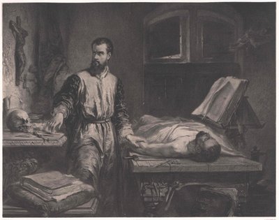 Andrew Vesalius autorstwa Edouard Jean Conrad (after) Hamman