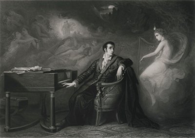 Ostatnia myśl Webera, połowa XIX wieku. autorstwa Edouard Jean Conrad Hamman