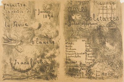 "La Revue Blanche" Przemienione i samotne dusze autorstwa Édouard Jean Vuillard
