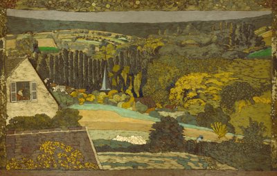 Krajobraz: Okno z widokiem na las autorstwa Édouard Jean Vuillard