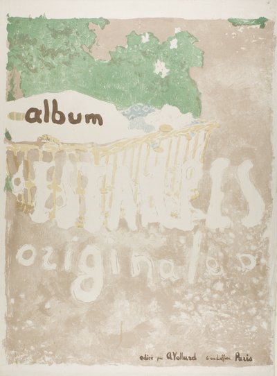 Projekt okładki drukowanego portfolio autorstwa Édouard Jean Vuillard
