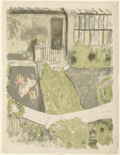 Ogród przed studiem autorstwa Édouard Jean Vuillard