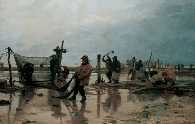 Mocowanie sieci, 1885 autorstwa Edouard Joseph Dantan