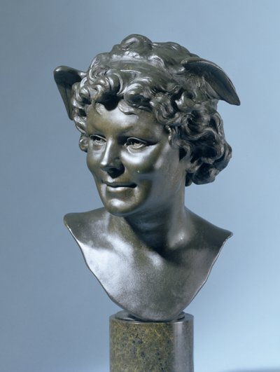 Głowa Merkurego (brąz) autorstwa Edouard Lanteri